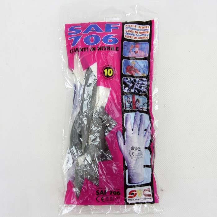 [8032689706067] GUANTO PALMO GOMMATO NITRILE GRIGIO SAF706