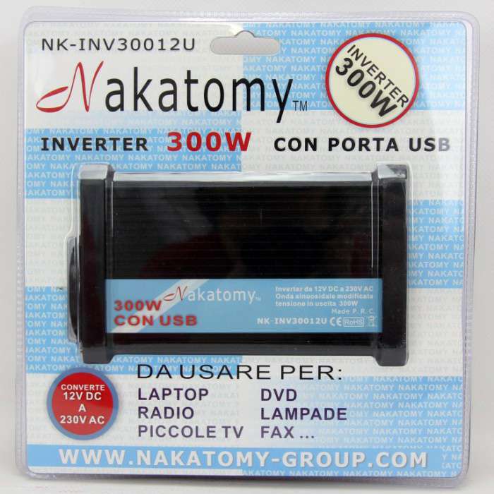 [8032706403160] INVERTER 12V 300W + USB