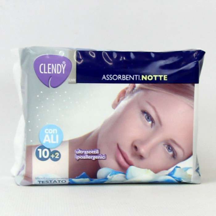 [8033532100513] CLENDY ASSORBENTE NOTTE ALI X12