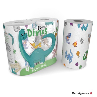 [8033661564149] CARTA CASA DINOS 2 ROTOLI