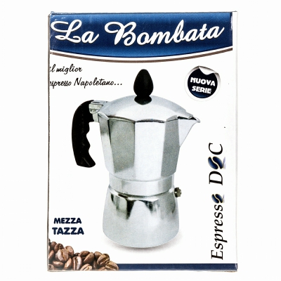 [8034025627463] CAFFETTIERA BOMBATA 1/2 TAZZA