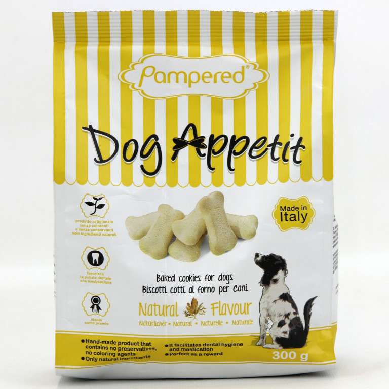 [8034077822304] DOG APPETIT BISCOTTI GR.300 NATURALE