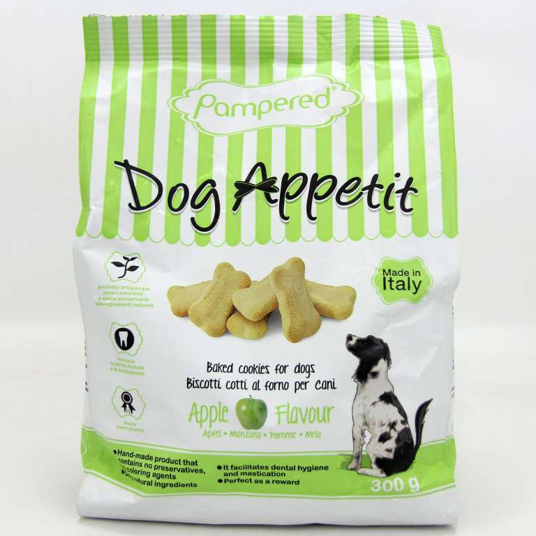 [8034077822328] DOG APPETIT BISCOTTI GR.300 MELA