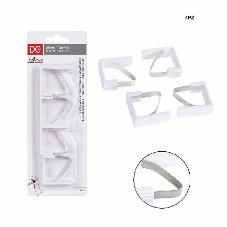 [8034139315225] FERMATOVAGLIA PLAST./METALLO 4.5X4.5CM 4PZ
