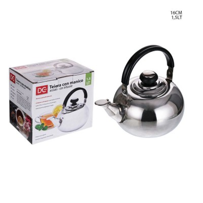 [8034139316550] BOLLITORE/TEIERA IN ACCIAIO 1,5LT