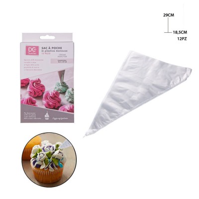 [8034139358543] SAC A POCHE PLAST. MONOUSO 18.5X29CM 12PZ
