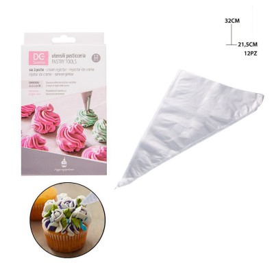 [8034139358550] SAC A POCHE PLAST. MONOUSO 21.5X32CM 12PZ