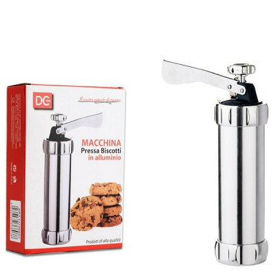 [8034139368078] MACCHINA PRESSA BISCOTTI IN ALLUMINIO