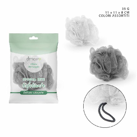 [8034139449456] SPUGNA RETE ESFOLIANTE 11X11X8CM