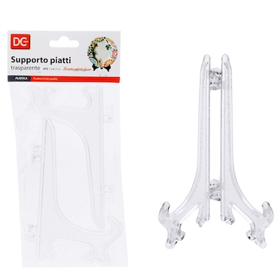 [8034139454061] SUPPORTO PIATTI PLASTICA 13X8.7CM 2PZ