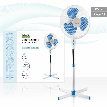 [8050766625278] VENTILATORE PIANTANA 3VELOCITA  40CM H.1.25M 3PALE