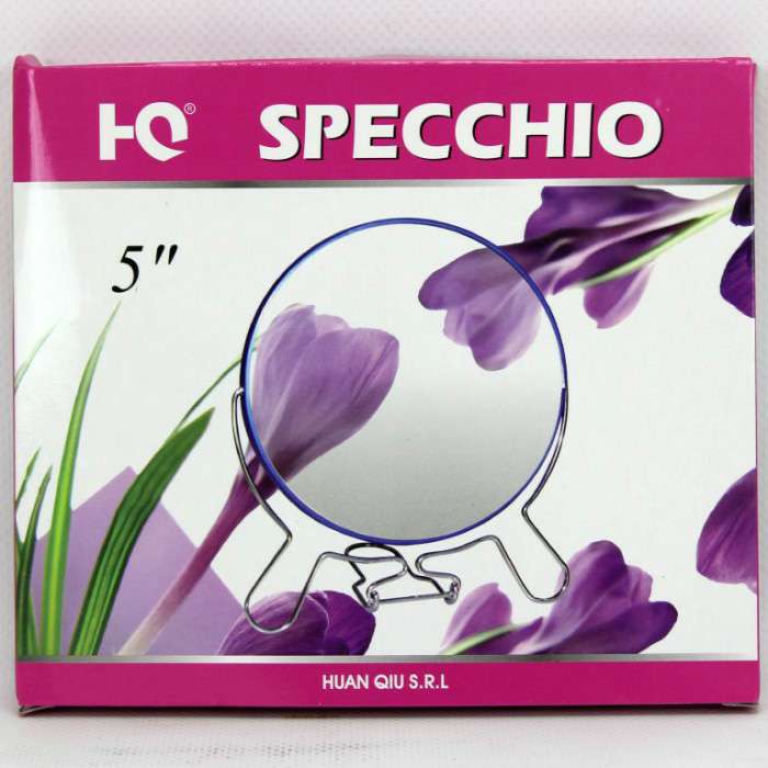 [8051197109993] SPECCHIO CON CORNICE COLORATA 12,5CM