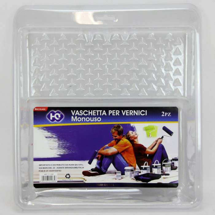 [8051197112856] VASCHETTA PER VERNICI MONOUSO 2PZ
