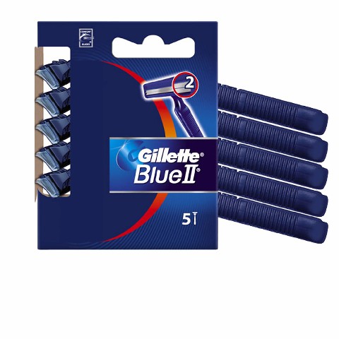 [3014260201753] GILLETTE REG BLU II X 5