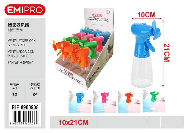 [8052533609085] VENTILATORE CON SPRUZZINO