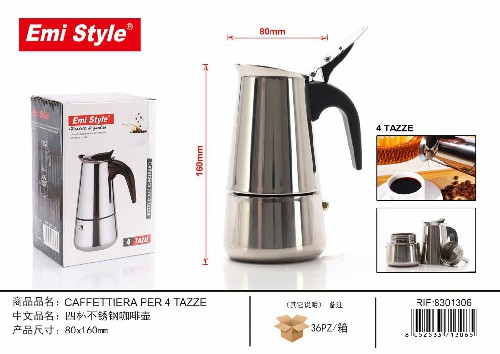 [8052533713065] CAFFETTIERA 4 TAZZE