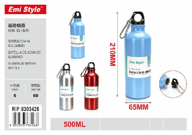 [8052533734268] BORRACCIA IN ALLUMINIO 500ML