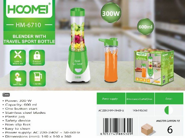 [8052743880328] FRULLATORE 0.6L 300W HM-6710