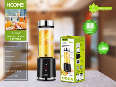 [8052743883619] HOOMEI MINI FRULLATORE PORTATILE 380ML HM-6760B