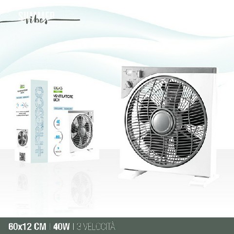 [8053144021679] VENTILATORE BOX CM.60X12 CM.230V/50HZ  40WATT GRIG