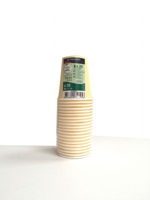 [3353890728958] BICCHIERI CARTA LN AVORIO 20CL P20