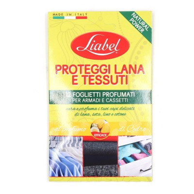 [8054377624347] PROTEGGI LANA E TESSUTI 12 FOGLI CEDRO