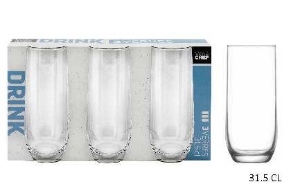 [3568350100803] 3 BICCHIERI DRINK LD 31.5 CL