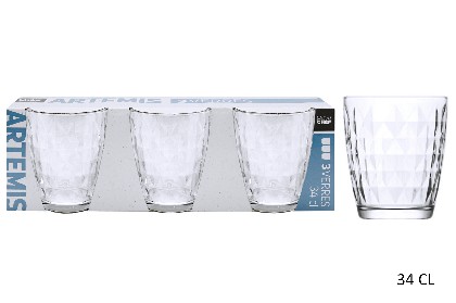 [3568350100896] 3 BICCHIERI ARTEMIS FB 34 CL