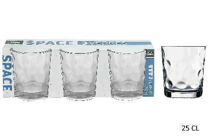 [3568350101534] 3 BICCHIERI SPACE FB 25 CL