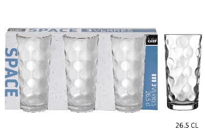 [3568350101541] 3 VERRES SPACE LD 26.5CL