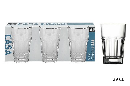 [3568350101589] 3 BICCHIERI CASA LD 29 CL