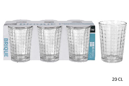 [3568350101749] 6 BICCHIERI BRIQUE 20CL