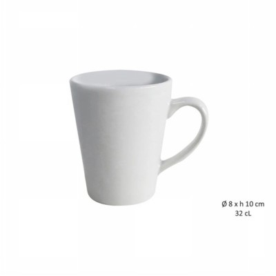 [3568350320546] TAZZA MUG CONIQUE 32 CL BIANCA -GRES