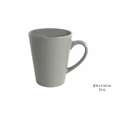 [3568350320577] TAZZA MUG CONIQUE 32 CL PM GRIGIA -GRES