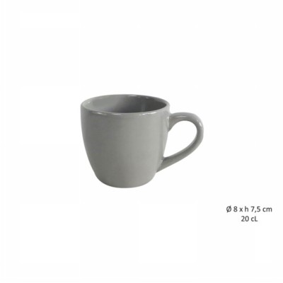 [3568350320713] TAZZA CAFFE GM 20 CL GRIGIA CHIARA -GRES