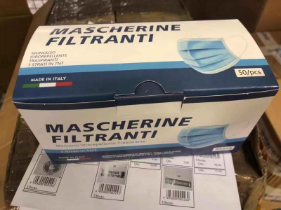 [8055492008944] MASCHERINA MONOUSO 3 STRATI 50PZ