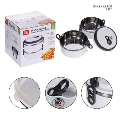 [8055769129754] PORTAPRANZO 1.7L 2PIANI D14.5X15.5CM