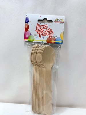 [8055960797400] CUCCHIAI MONOUSO IN LEGNO 16CM 12PZ