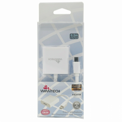 [8055960862047] CAI-04 CAVO ADATTATORE MINI DISPLAYPORT/HDMI