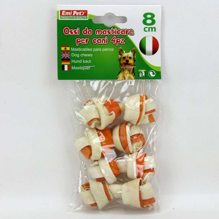 [8056046076907] OSSI DA MASTICARE PER CANI 4PZ