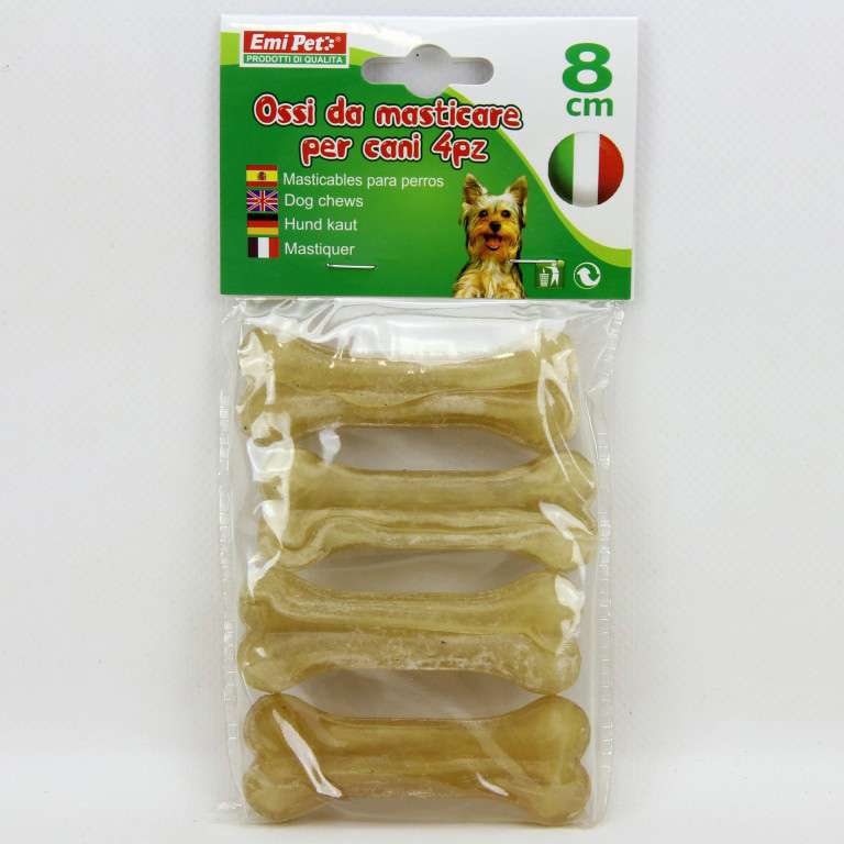 [8056046076969] OSSI DA MASTICARE PER CANI 4PZ