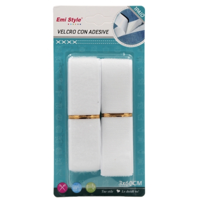 [8056046188426] VELCRO CON ADESIVE (NERO) 3.0CMX60CM