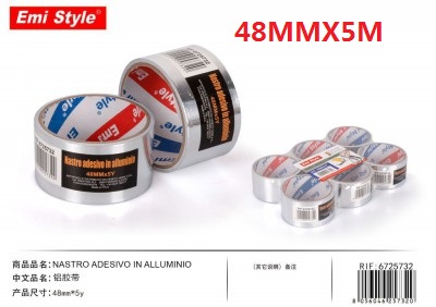 [8056046257320] NASTRO ADESIVO IN ALLUMINIO 0.066MMX48MMX5Y 670360