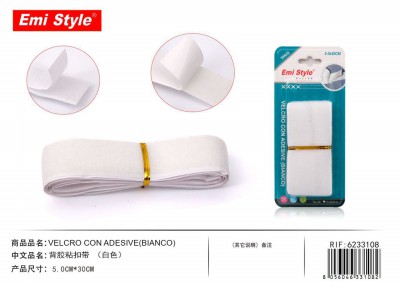[8056046331082] VELCRO CON ADESIVE  5.0CMX30CM