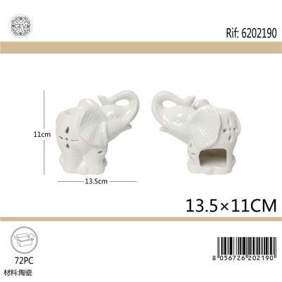 [8056726202190] BRUCIA ESSENZE IN CERAM. ELEFANT. 13,5X11CM