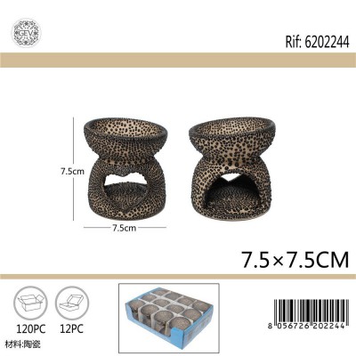 [8056726202244] BRUCIA ESSENZE IN CERAM. CUOR. D7,5X7,5CM