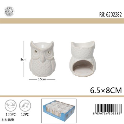 [8056726202268] BRUCIA ESSENZE IN CERAMICA GUFO 8X6,5CM