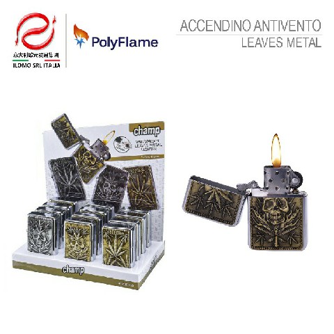 [3661075165369] CHAMP ACCENDINO CON PIETRINA LEAVES