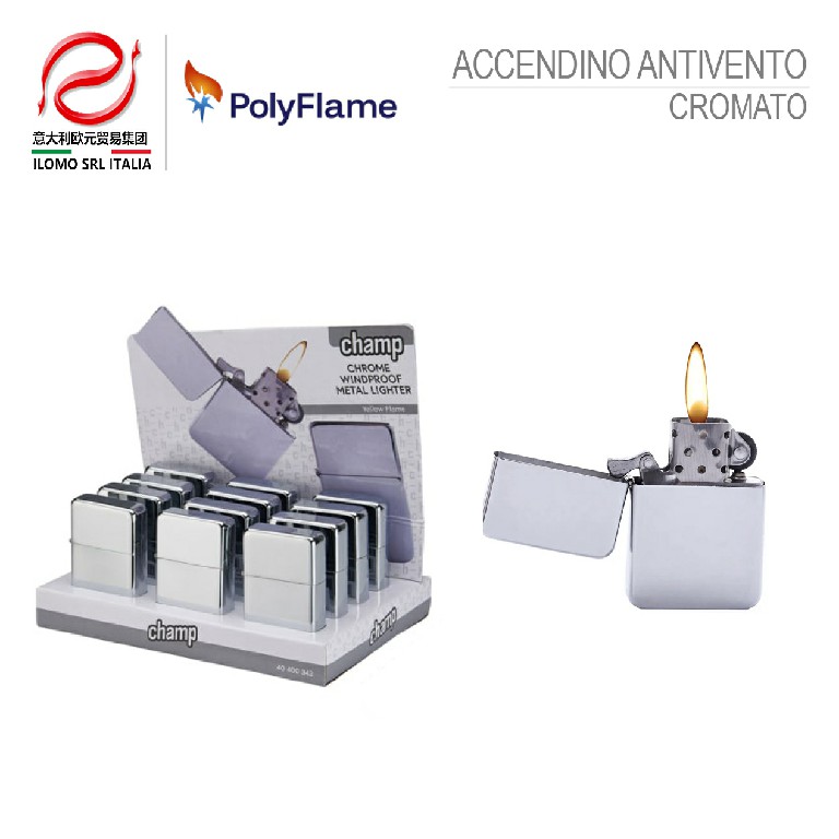 [3661075188573] ACCENDINO CHAMP CHROME LIGTER