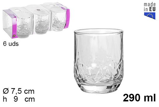 [3800864006555] BICCHIERE DA WHISKY GLORY 290 ML